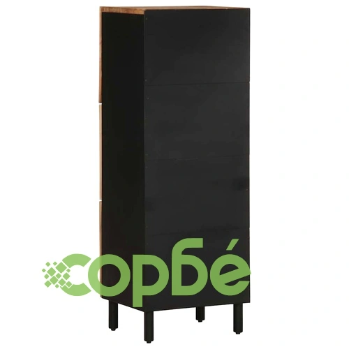 Висок шкаф 40x33,5x110 см грубо мангово дърво масив ➤ топ цена ➤ sorbe.bg