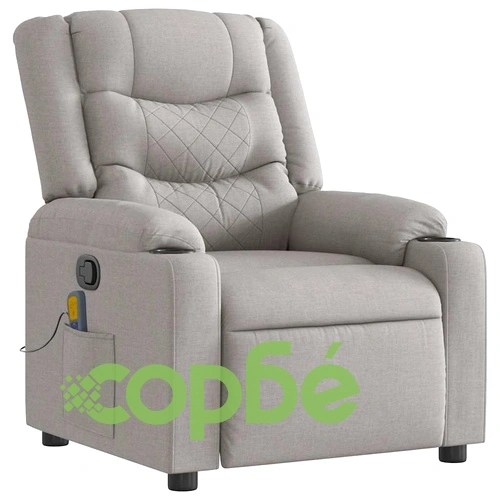 Масажен стол за лежанка Cloud Grey Fabric ➤ топ цена ➤ sorbe.bg