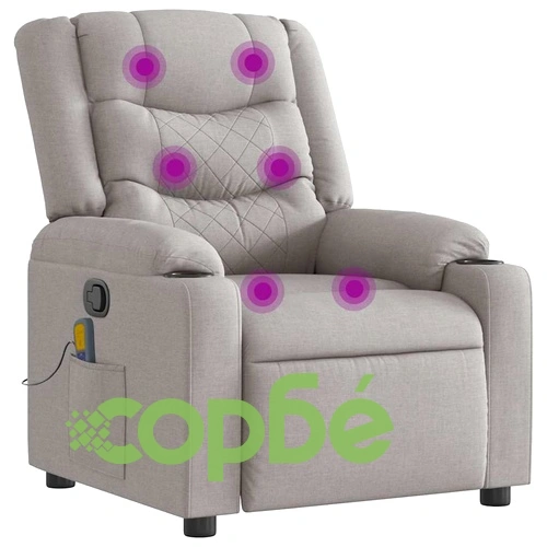 Масажен стол за лежанка Cloud Grey Fabric ➤ топ цена ➤ sorbe.bg