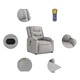 Масажен стол за лежанка Cloud Grey Fabric