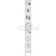 Sealskin Комплект прът за душ завеса Easy Roll, алуминий, 276623005