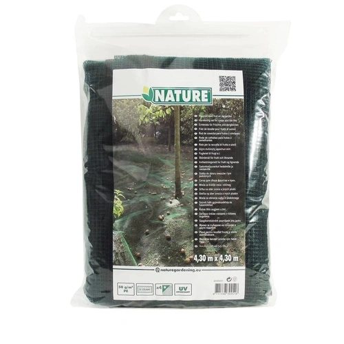 Nature Мрежа за събиране на плодове, 4,3x4,3 м, 6030451 ➤ топ цена ➤ sorbe.bg