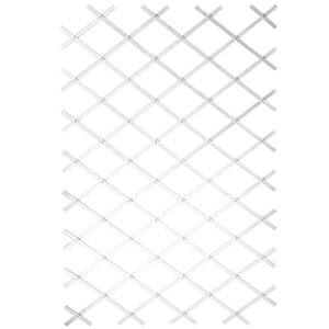 Nature Градинска пергола, 50x150 см, PVC, бяла, 6040701