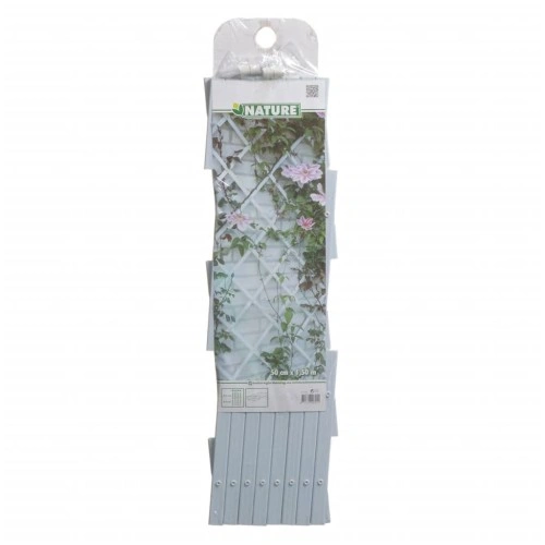Nature Градинска пергола, 50x150 см, PVC, бяла, 6040701 ➤ топ цена ➤ sorbe.bg