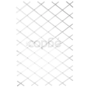 Nature Градинска пергола, 100x200 см, PVC, бяла, 6040703