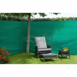 Nature Градинска визуална защита за ограда, PE, 1x3 м, зелена