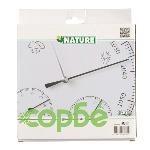 Nature 3-в-1 Барометър с термометър и хигрометър, 20 см, 6080081  ➤ топ цена ➤ sorbe.bg