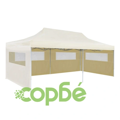 Pop-up шатра парти палатка, сгъваема, кремава ➤ топ цена ➤ sorbe.bg