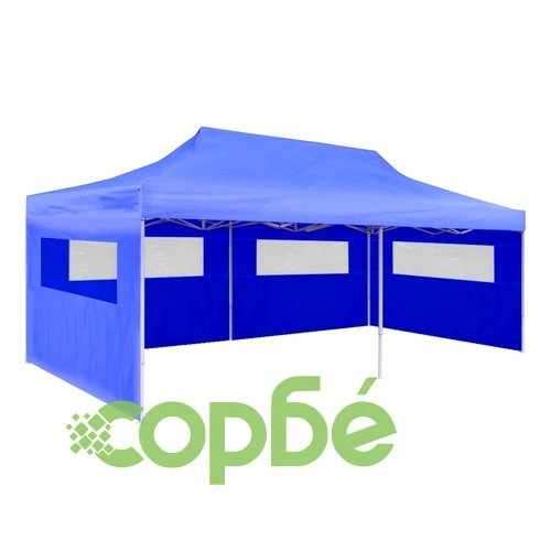 Pop-up шатра парти палатка, сгъваема, синя ➤ топ цена ➤ sorbe.bg