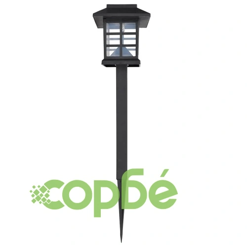 Комплект соларни градински LED лампи с клин, 8.6 х 8.6 х 38 см – 12 бр ➤ топ цена ➤ sorbe.bg