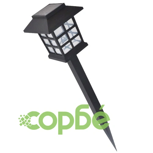 Комплект соларни градински LED лампи с клин, 8.6 х 8.6 х 38 см – 12 бр ➤ топ цена ➤ sorbe.bg