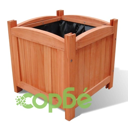 Дървени повдигнати лехи, 30х30х30 см, комплект от 2 ➤ топ цена ➤ sorbe.bg