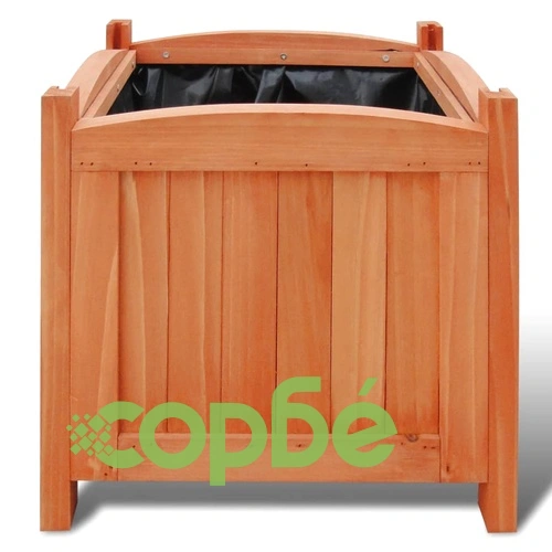 Дървени повдигнати лехи, 30х30х30 см, комплект от 2 ➤ топ цена ➤ sorbe.bg