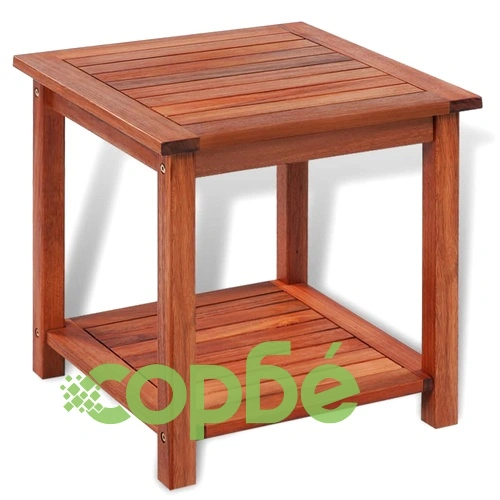 Помощна дървена маса с долен рафт ➤ топ цена ➤ sorbe.bg