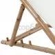 Стол-шезлонг, бамбук и платно