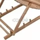 Стол-шезлонг с подложка за крака, бамбук