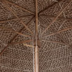 Бамбуков чадър, 270 см, покрив от бананови листа