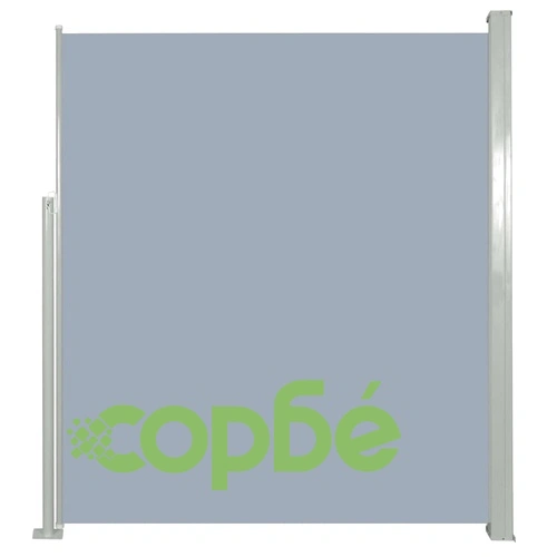 Прибираща се странична тента, 160х300 см, сива ➤ топ цена ➤ sorbe.bg