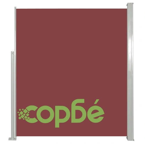 Прибираща се странична тента, 160х300 см, кафява  ➤ топ цена ➤ sorbe.bg