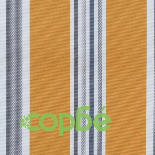 Ръчно прибиращ се сенник, 350 см, синьо и жълто ➤ топ цена ➤ sorbe.bg