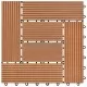 WPC декинг плочки за 1 кв. м, 11 бр, 30 x 30 см, кафяви