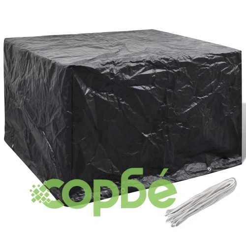 Покривало за градински мебели 8 капси 135 x 135 x 90 см ➤ топ цена ➤ sorbe.bg