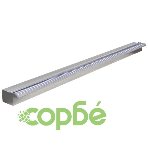 Правоъгълен фонтан за басейн, LED, неръждаема стомана, 150 см ➤ топ цена ➤ sorbe.bg