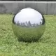 Градинска сфера за фонтан с LED, неръждаема стомана, 20 см
