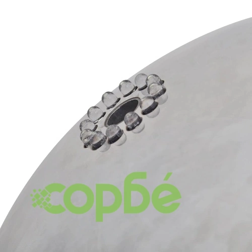 Градинска сфера за фонтан с LED, неръждаема стомана, 20 см ➤ топ цена ➤ sorbe.bg