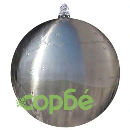 Градинска сфера за фонтан с LED, неръждаема стомана, 40 см ➤ топ цена ➤ sorbe.bg