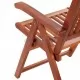 Сгъваеми градински столове, 2 бр, акация масив, кафяви