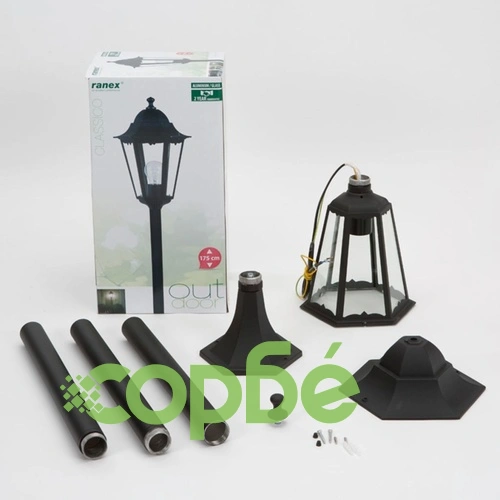 Smartwares Градински осветителен стълб 60 W черен 175 см CLAS5000.035 ➤ топ цена ➤ sorbe.bg