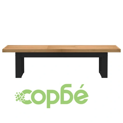 Трапезна пейка NOAIN с U-образни крака масивна дървесина бор ➤ топ цена ➤ sorbe.bg