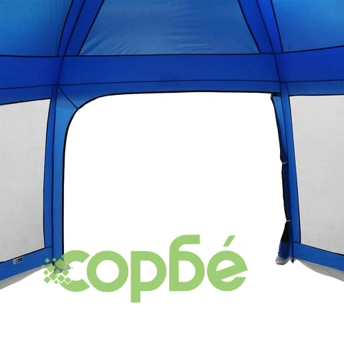 Шатра за басейн с подвижна муха & Мрежести стени Azure Blue ➤ топ цена ➤ sorbe.bg