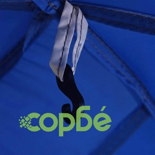 Шатра за басейн с подвижна муха & Мрежести стени Azure Blue ➤ топ цена ➤ sorbe.bg