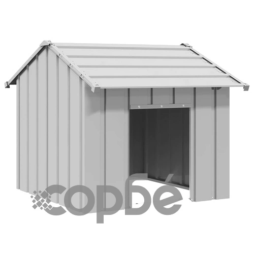 Къща за кучета с покрив 85x107x81 cm Поцинкована стомана ➤ топ цена ➤ sorbe.bg