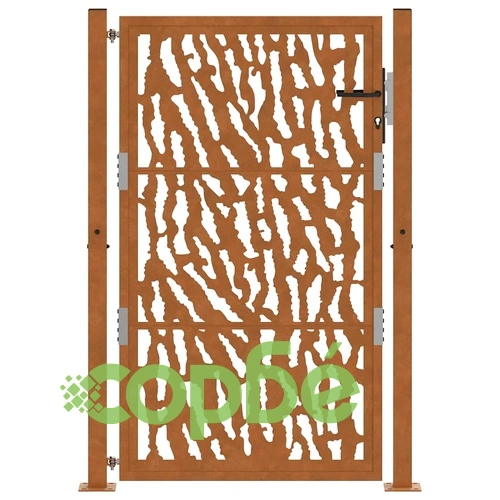 Градинска порта 105x155 cm Изветряла стомана Trace Design ➤ топ цена ➤ sorbe.bg