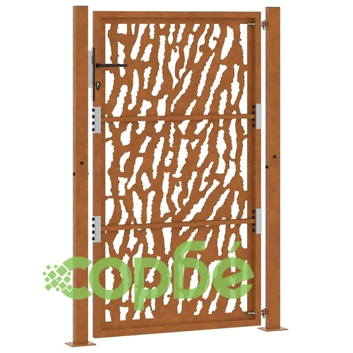 Градинска порта 105x155 cm Изветряла стомана Trace Design ➤ топ цена ➤ sorbe.bg