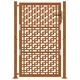 Градинска порта 105x155cm Кръстовиден дизайн атмосферна стомана