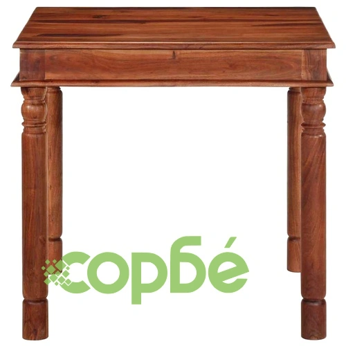 Трапезна маса 80x80x77 cm масивна дървесина акация ➤ топ цена ➤ sorbe.bg