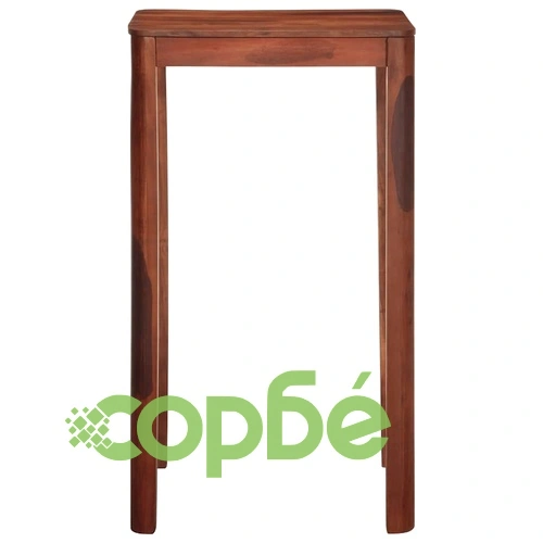 Бар маса 60x60x107 cm Масивна дървесина Акация ➤ топ цена ➤ sorbe.bg