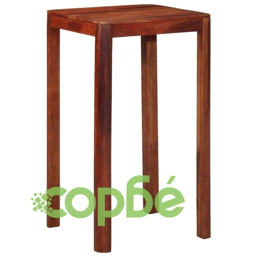 Бар маса 60x60x107 cm Масивна дървесина Акация ➤ топ цена ➤ sorbe.bg