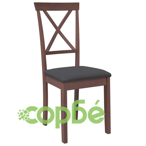 Трапезни столове с възглавници 2бр Кафяв масивна дървесина гума ➤ топ цена ➤ sorbe.bg