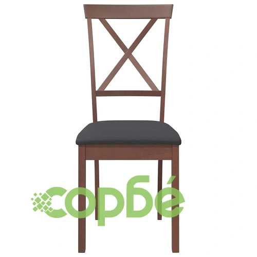 Трапезни столове с възглавници 2бр Кафяв масивна дървесина гума ➤ топ цена ➤ sorbe.bg