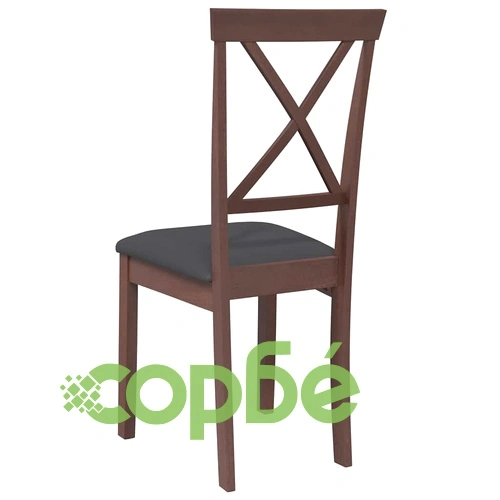 Трапезни столове с възглавници 2бр Кафяв масивна дървесина гума ➤ топ цена ➤ sorbe.bg