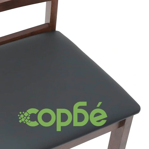 Трапезни столове с възглавници 2бр Кафяв масивна дървесина гума ➤ топ цена ➤ sorbe.bg