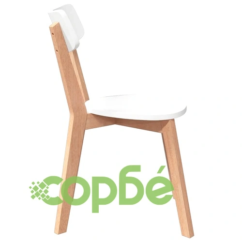 трапезни столове 2 бр. масивна дървесина гума ➤ топ цена ➤ sorbe.bg