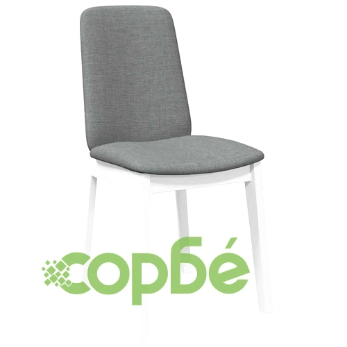 Трапезни столове с възглавници 2 бр Бяла масивна дървесина гума ➤ топ цена ➤ sorbe.bg