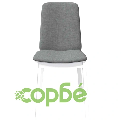 Трапезни столове с възглавници 2 бр Бяла масивна дървесина гума ➤ топ цена ➤ sorbe.bg