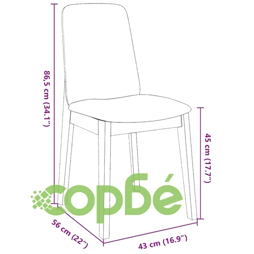 Трапезни столове с възглавници 2 бр Бяла масивна дървесина гума ➤ топ цена ➤ sorbe.bg